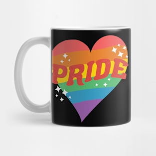 Pride with Rainbow Heart Mug